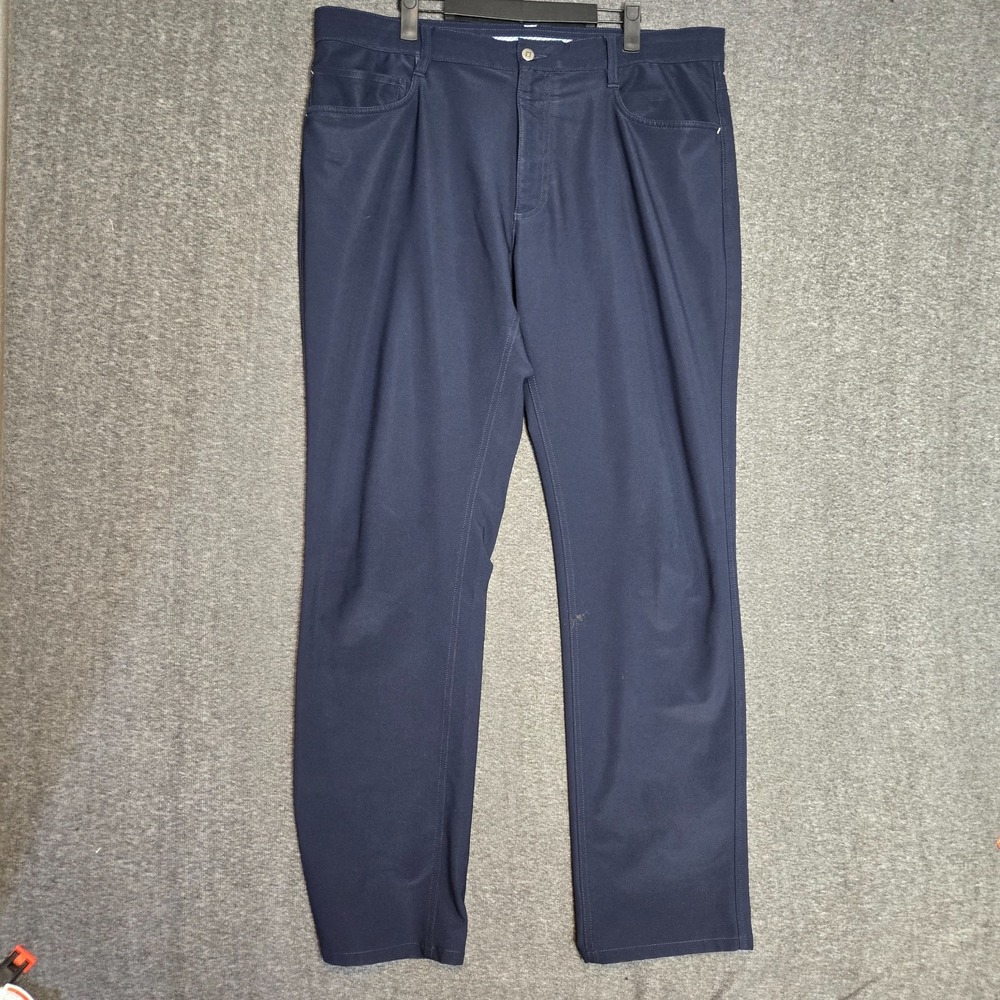 FootJoy 5-Pocket Golf Pants Men 38 x 32 Blue Athletic Fit Performance *Flaws